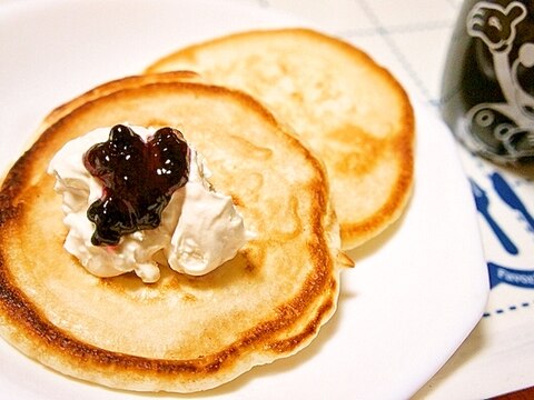 外はカリッ！中はフワフワもっちりなホットケーキ♪